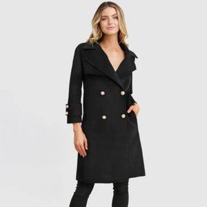 Endless Attention Wool Coat - Black